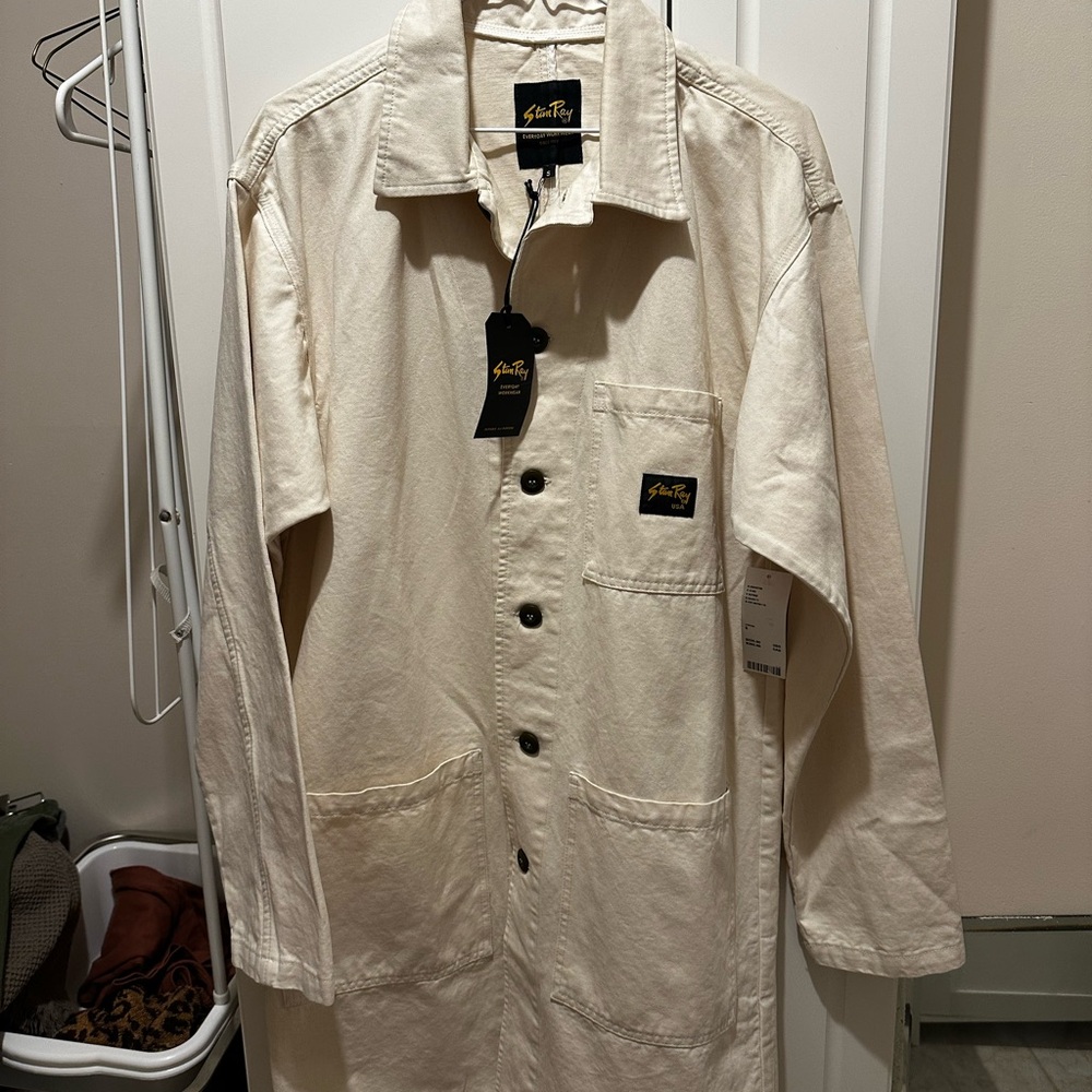 Stan Ray Natural Cream Lightweight Work Shirt Jacket